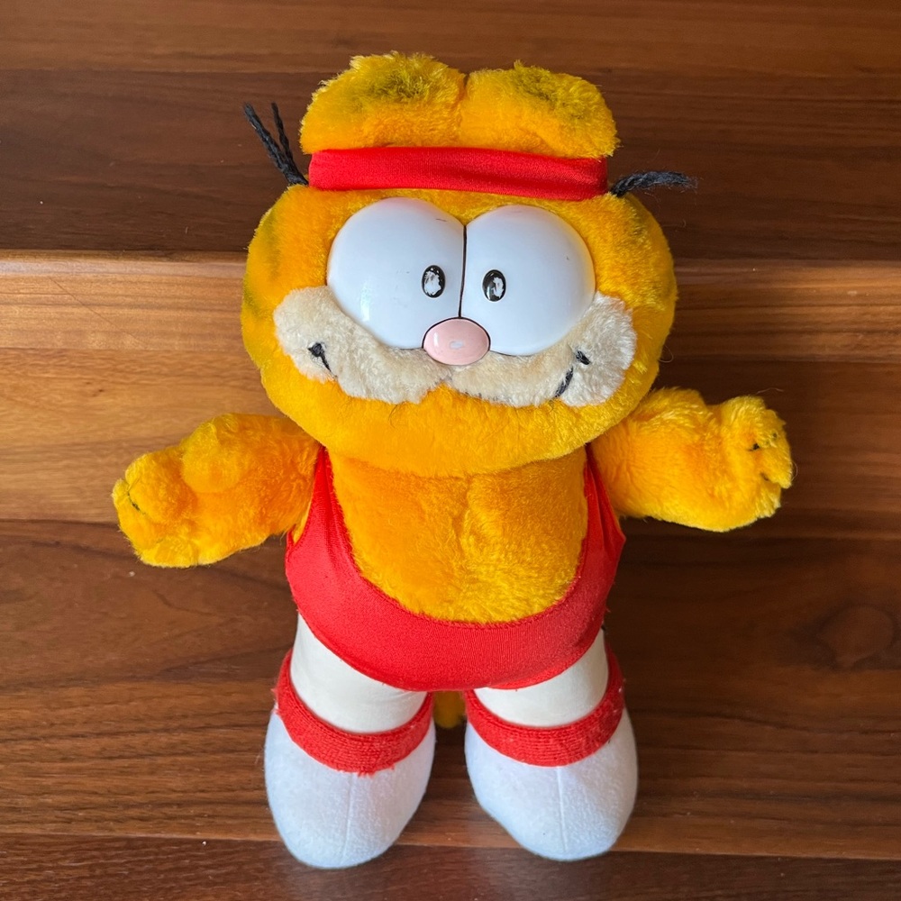 Vintage Collectible Aerobics Garfield Plush